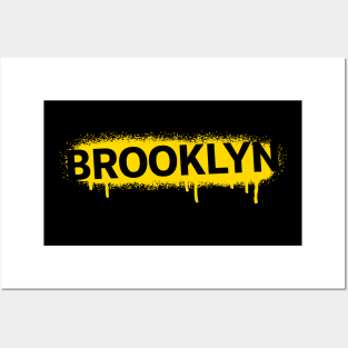 Brooklyn Drip Spray Paint Posters and Art